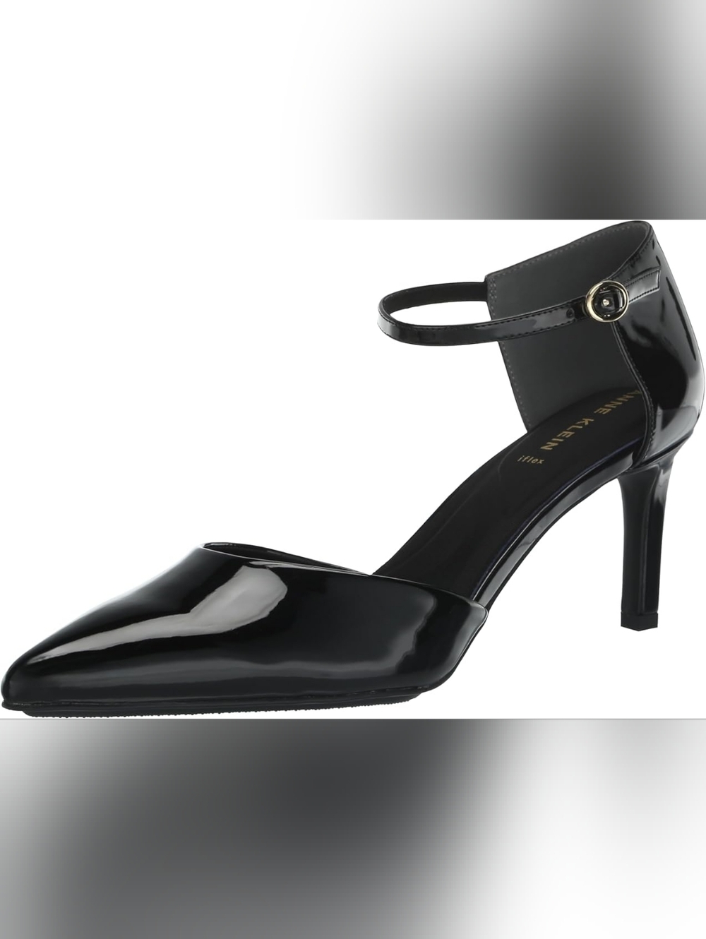 Anne Klein Rook Kitten Heel Pump Womens Size 11, Black Patent